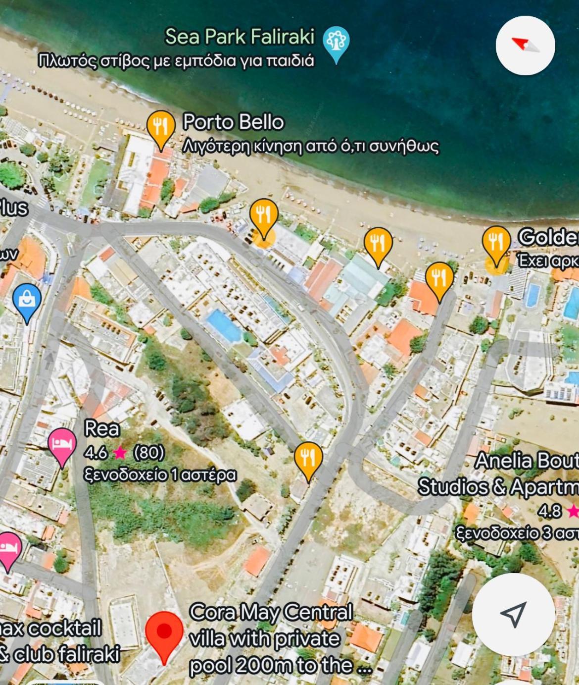 Cora May Central Villa With Private Pool 200M To The Beach Faliraki Exterior photo